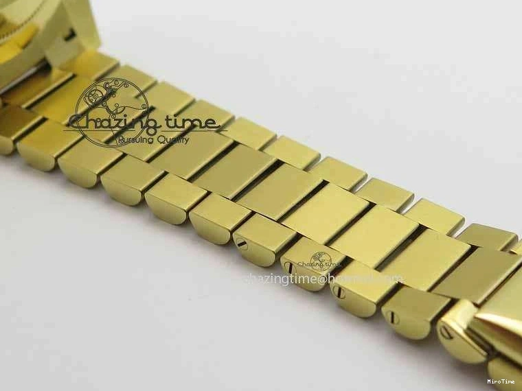 MiroTime 0427 Cozy Day-Date 40mm 228238 YG Noob 1:1 Best Edition Silver Dial On YG President Bracelet A 3710